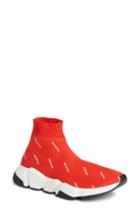 Women's Balenciaga Speed Logo Sock Sneaker Us / 41eu - Red
