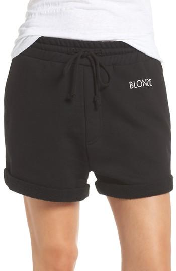 Women's Brunette The Label Blonde Lounge Shorts /small - Black