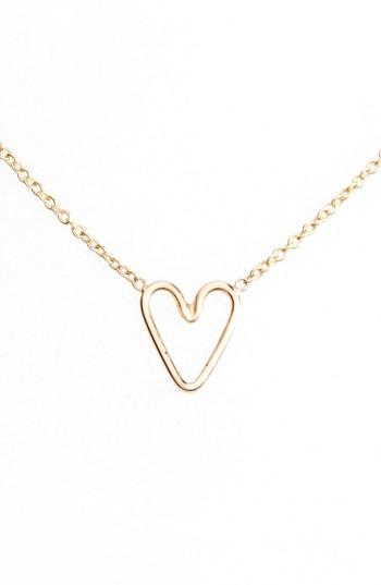 Women's Zoe Chicco Tiny Open Heart Pendant Necklace