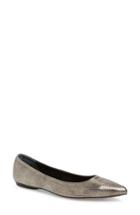 Women's Linea Paolo Nico Pointy Toe Flat M - Grey