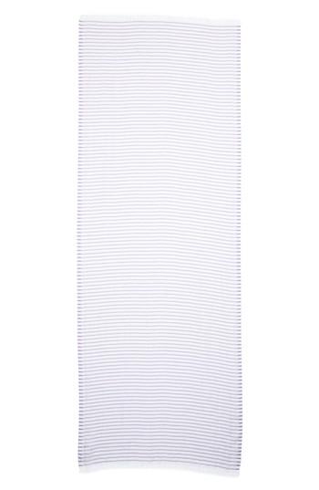 Women's Max Mara Reed Stripe Cotton & Linen Scarf, Size - Purple
