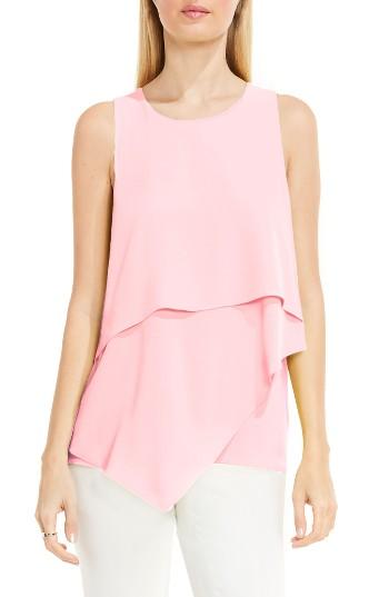 Women's Vince Camuto Tiered Asymmetrical Blouse - Pink