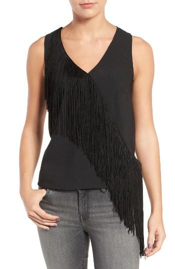 Women's Trouve Asymmetrical Fringe Tank