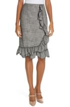 Women's Rebecca Taylor Plaid Ruffle Skirt