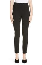 Women's Rosetta Getty Pintucked Pull-on Skinny Jersey Pants - Black