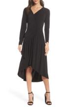 Women's Lenon High/low Ruched Dress - Black