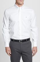 Men's Nordstrom Men's Shop Smartcare(tm) Traditional Fit Twill Boat Shirt, Size - White
