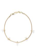 Women's Jemma Wynne Revival Diamond & Freshwater Pearl Snake Chain Bracelet