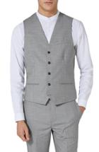 Men's Topman Classic Fit Vest - Grey