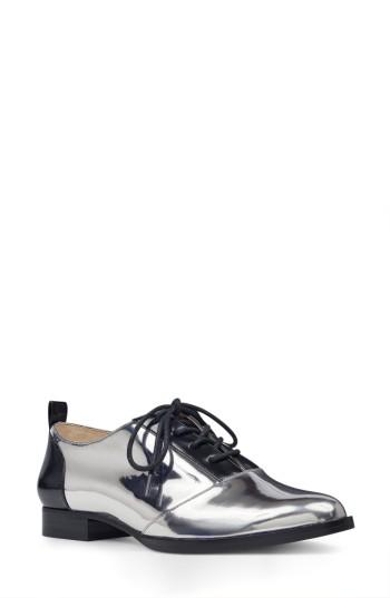 Women's Nine West Hyida Lace-up Oxford .5 M - Metallic