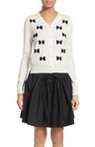 Women's Marc Jacobs Bow Wool Cardigan - Ivory