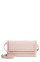 Cole Haan Cassidy Leather Rfid Crossbody Wallet - Pink