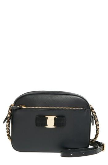 Salvatore Ferragamo 'lydia' Leather Camera Bag -