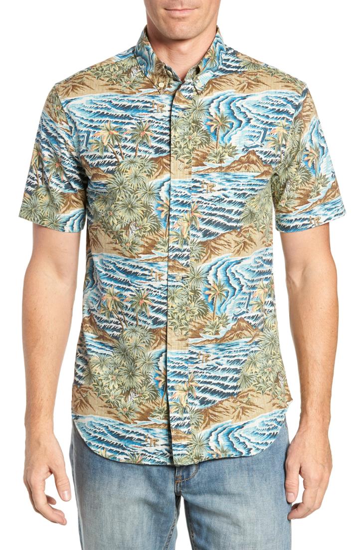 Men's Reyn Spooner Sumatra Slide Tailored Fit Sport Shirt