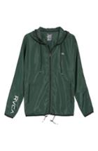Men's Rvca Hexstop Ii Water Repellent Hooded Jacket - Green