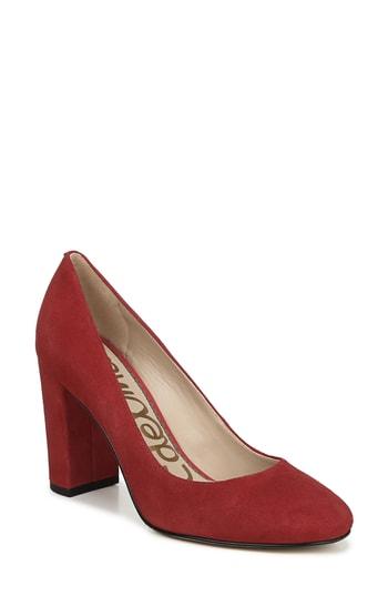 Women's Sam Edelman Stillson Pump M - Red