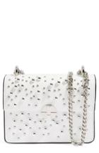Topshop Betty Ball Stud Faux Leather Crossbody Bag - White