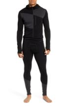 Men's Smartwool Merino 250 Hooded One-piece Base Layer - Black