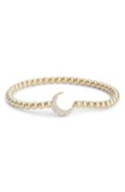 Women's Nadri Cubic Zirconia Crescent Moon Circle Bracelet