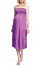 Women's Maternal America Convertible Strapless Maternity Dress - Purple