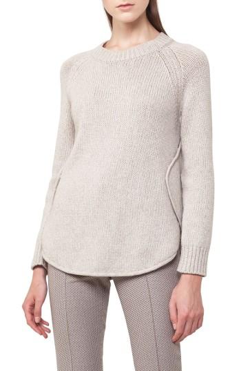 Women's Akris Punto Quadrant Circle Cashmere Blend Pullover - Beige