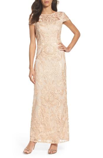 Women's Alex Evenings Lace Column Gown