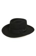 Women's Eric Javits Planter Packable Wool Felt Hat - Black