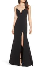 Women's Jill Jill Stuart Plunge Sweetheart Gown - Black