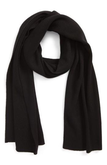 Men's Rag & Bone Addison Merino Wool Scarf, Size - Black
