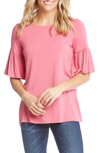Women's Karen Kane Flare Sleeve Top - Pink