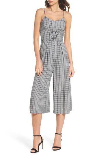 Women's Nsr Quinn Corset Crop Jumpsuit - Black