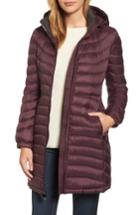 Women's Michael Michael Kors Hooded Down Coat - Purple