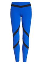 Women's Boomboom Athletica Tricolor Leggings - Blue