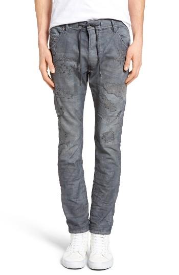 Men's Diesel Krooley Jogg Slouchy Slim Fit Jeans X 32 - Grey