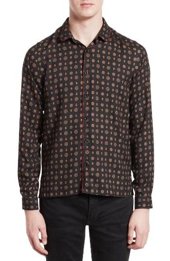 Men's The Kooples Piped Print Sport Shirt