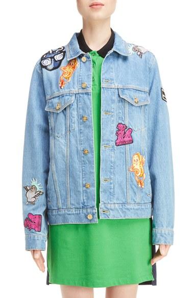 Women's Kenzo Patch Stone Wash Denim Jacket
