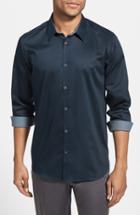 Men's Ted Baker London Plancuf Extra Slim Fit Stretch Sport Shirt (3xl) - Blue
