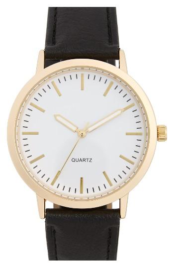 Women's Bp. Faux Leather Strap Watch, 40mm
