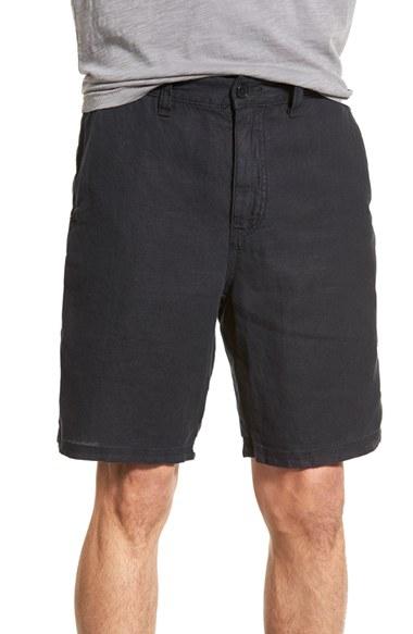 Men's John Varvatos Star Usa Linen Shorts - Black