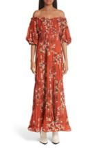 Women's Johanna Ortiz Viajes Off The Shoulder Silk Gown - Red