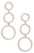 Women's Nordstrom Pave Spheres Triple Circle Drop Earrings