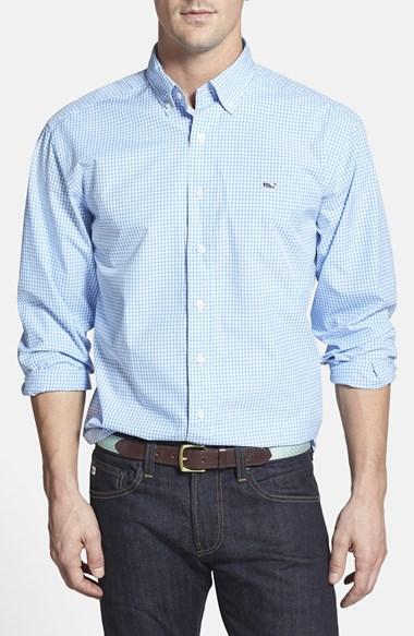 Men's Vineyard Vines 'whale' Classic Fit Check Poplin Sport Shirt