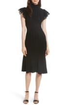 Women's Rebecca Taylor Pointelle Knit Dress - Black