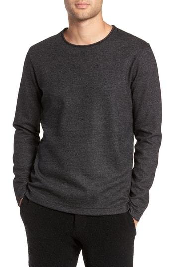 Men's Wings + Horns Crewneck Wool Blend Sweater - Black