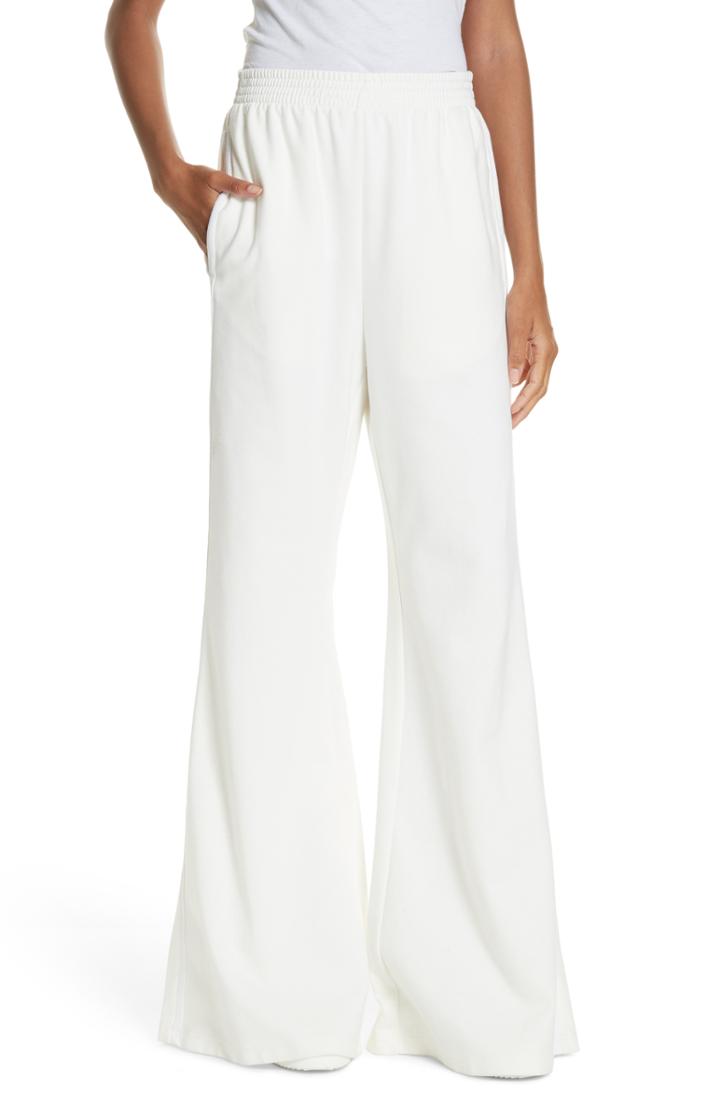 Women's Mm6 Maison Margiela Flare Track Pants - White