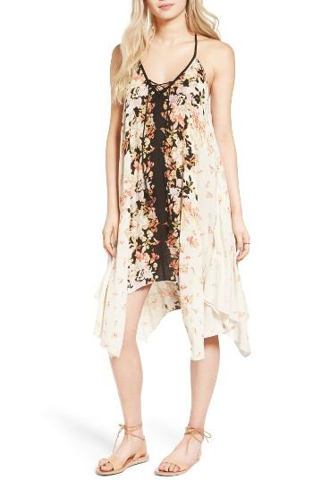 Women's Band Of Gypsies Poinsettia Print Dress - Ivory
