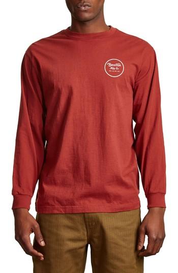 Men's Brixton Wheeler Ii T-shirt - Red