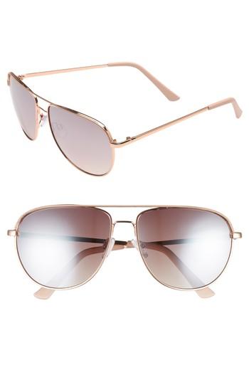 Women's Bp. 60mm Metal Aviator Sunglasses -