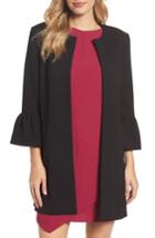 Women's Eliza J Longline Bell Sleeve Jacket - Black