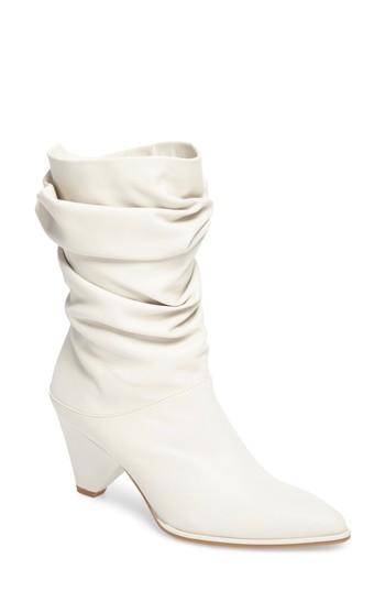Women's Stuart Weitzman Crush Slouchy Bootie M - White